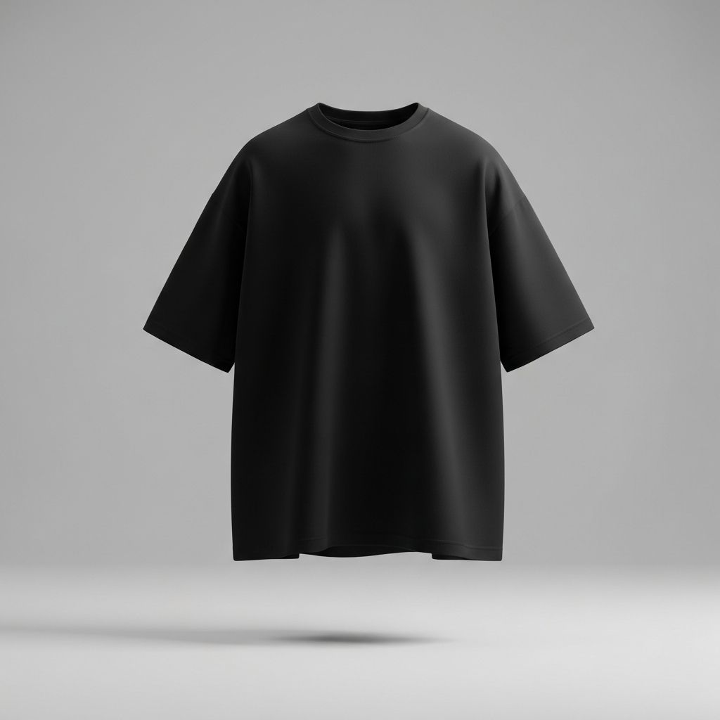Camiseta oversized preta